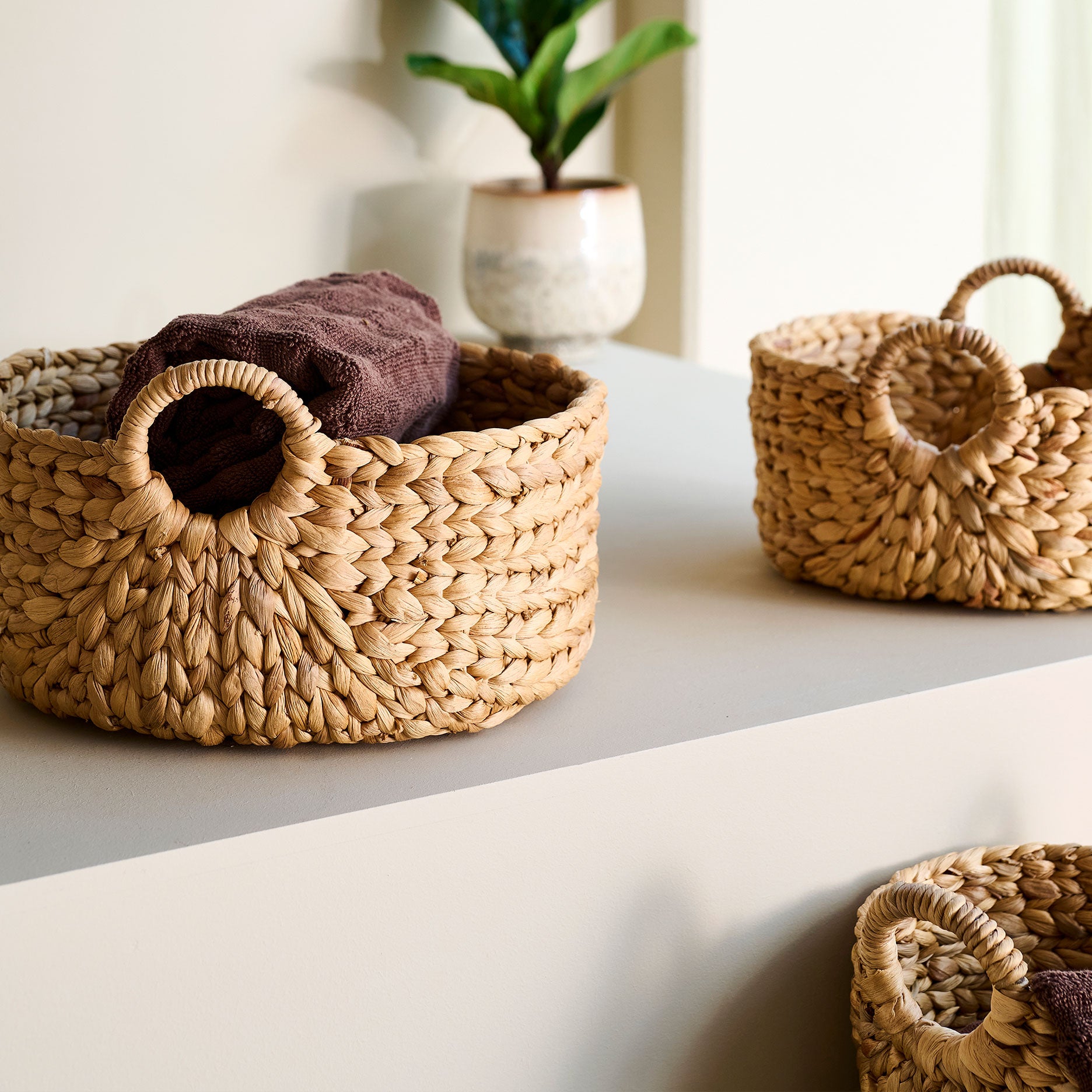 Weave Korb rund